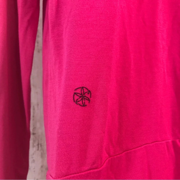 Gaiam Hooded Cowl Neck Ruched Side Top Extra Large - Picture 5 of 10